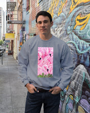 Load image into Gallery viewer, Beautiful Flamingo And Feather Gift For Flamingo Lovers Sweatshirt
