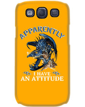 Load image into Gallery viewer, Apparently I Have An Attitude Blue Dragon Phone case

