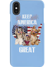 Load image into Gallery viewer, Keep America Great Yorkshire Terrier Gift For Dog Lovers Phone case
