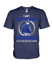 Load image into Gallery viewer, I Can't Stay At Home I'm A Policeman Unique Custom Design Guys V-Neck

