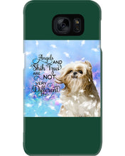 Load image into Gallery viewer, Angels And Shih Tzu Are Not Different Gift For Dog Lovers Phone case
