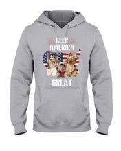 Load image into Gallery viewer, Keep America Great Yorkshire Terrier Gift For Dog Lovers Hoodie

