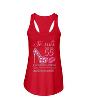 Load image into Gallery viewer, Je Suis Nee En 55 Je Ne Suis Peut-Être Pas Birthday Gift For Grandma Ladies Flowy Tank
