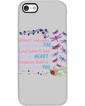 Load image into Gallery viewer, Butterflies When I Miss You I Just Have To Look Inside My Heart Gift For Lover Phone case
