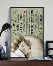 Load image into Gallery viewer, Gift For  Son  Never Forget That I Love You Custom Design Vertical Poster

