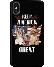 Load image into Gallery viewer, Keep America Great Yorkshire Terrier Gift For Dog Lovers Phone case
