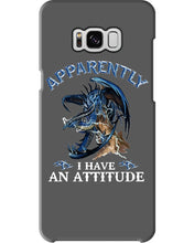 Load image into Gallery viewer, Apparently I Have An Attitude Blue Dragon Phone case
