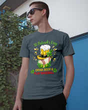 Load image into Gallery viewer, Baseball Drink Beer Day St Patrick's Day Gift For Baseball Lovers Guys Tee
