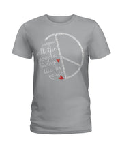 Load image into Gallery viewer, Image All The People Living Life In Peace Custom Design For Friends Ladies Tee
