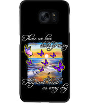Load image into Gallery viewer, Butterfly Sunset On Beach Those We Love Don't Go Away Gift For Lover Phone case
