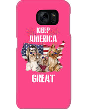 Load image into Gallery viewer, Keep America Great Yorkshire Terrier Gift For Dog Lovers Phone case
