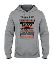 Load image into Gallery viewer, I'm A Grumpy Old Man I Was Born In May With My Heart Hoodie
