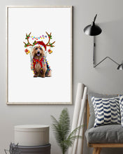 Load image into Gallery viewer, Australian Terrier Gorgeous Reindeer Christmas Gift For Dog Lovers Vertical Poster
