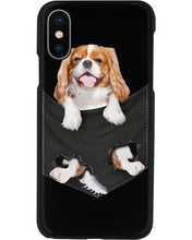 Load image into Gallery viewer, Cavalier King Charles Spaniel In Pocket - Dogs Lovers Gift Phone case
