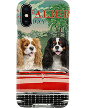 Load image into Gallery viewer, Cavalier Happy Holiday Gift For Dog Lovers Phone case
