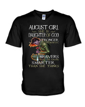 Load image into Gallery viewer, August Girl Daughter Of God Meaningful Gift For Women Guys V-Neck
