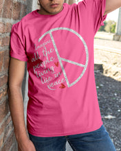 Load image into Gallery viewer, Image All The People Living Life In Peace Custom Design For Friends Guys Tee

