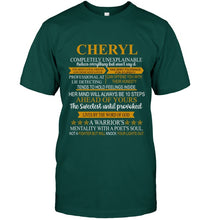 Load image into Gallery viewer, Cheryl Custom Name Gift A Warrior's Mentality With A Poet's Soul Guys Tee
