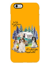 Load image into Gallery viewer, Cavalier King It's Who You Travel With Gift For Dog Lovers Phone case
