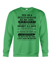Load image into Gallery viewer, A Soiled Husband Of A September  Freaking Awesome Wife Birthday Gift Sweatshirt
