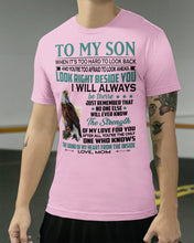 Load image into Gallery viewer, Look Right Beside You Eagle Mom Gift For Son Guys Tee
