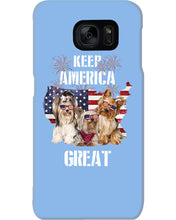 Load image into Gallery viewer, Keep America Great Yorkshire Terrier Gift For Dog Lovers Phone case
