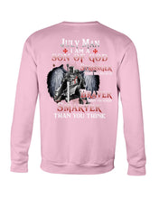 Load image into Gallery viewer, July Man Son Of God Birthday Meaningful Gift For Men Sweatshirt
