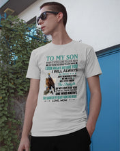 Load image into Gallery viewer, Look Right Beside You Eagle Mom Gift For Son Guys Tee
