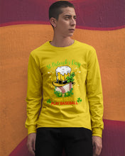 Load image into Gallery viewer, Baseball Drink Beer Day St Patrick's Day Gift For Baseball Lovers Unisex Long Sleeve
