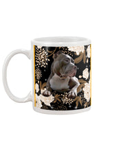 Load image into Gallery viewer, Gift For Dog Lovers Pitbull Bright Peonies Mug
