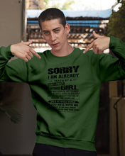 Load image into Gallery viewer, I'm Already Taken By    September Sexy And Crazy Girl For Birthday Gift Sweatshirt
