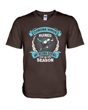 Load image into Gallery viewer, Disease Virus Ruined My Scuba Diving Season For Sport Lovers Guys V-Neck
