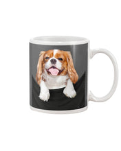 Load image into Gallery viewer, Cavalier King Charles Spaniel In Pocket - Dogs Lovers Gift Mug
