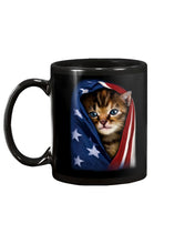 Load image into Gallery viewer, Lovely Tote Bag Cat In American Flag Gift For Cat Lovers Mug
