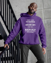 Load image into Gallery viewer, Gift For Husband I'm The Lucky One Because I Get To Be Her Husband Hoodie
