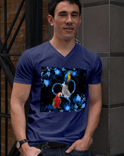 Load image into Gallery viewer, Lovely Phone Case Twinkling Blue Heart Gift For Parrots Lovers Guys V-Neck
