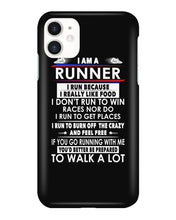 Load image into Gallery viewer, I Am A Runner I Run Because I Really Like Food Custom Design Phone case
