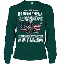 Load image into Gallery viewer, I Am A US Marine Veteran If America Needed Me Gift Unisex Long Sleeve
