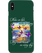 Load image into Gallery viewer, Butterfly Sunset On Beach Those We Love Don't Go Away Gift For Lover Phone case
