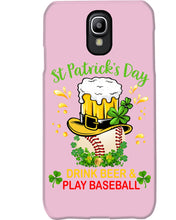Load image into Gallery viewer, Baseball Drink Beer Day St Patrick's Day Gift For Baseball Lovers Phone case
