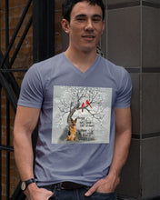 Load image into Gallery viewer, German Shepherd They Walk Beside Us Everyday Special Custom Design Guys V-Neck
