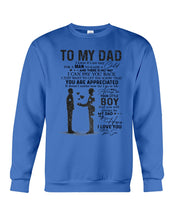 Load image into Gallery viewer, Giving For  Dad Let You Know You're Appreciated  Custom Design Sweatshirt
