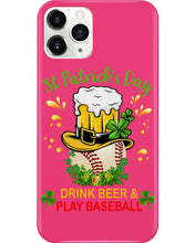 Load image into Gallery viewer, Baseball Drink Beer Day St Patrick's Day Gift For Baseball Lovers Phone case
