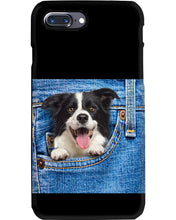 Load image into Gallery viewer, Border Collie In Denim Pocket Gift For Dog Lovers Phone case
