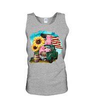 Load image into Gallery viewer, Black Phone Case With Pig Sunflower Gift For Pig Lovers Unisex Tank Top
