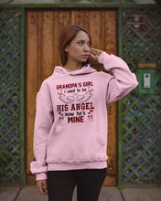 Load image into Gallery viewer, Grandpa's Girl I Used To Be His Angel Gift For Men Hoodie
