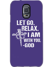 Load image into Gallery viewer, Let You Relax I Am With You Gray Background Phone case
