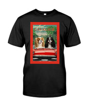 Load image into Gallery viewer, Cavalier Happy Holiday Gift For Dog Lovers Guys Tee
