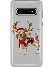 Load image into Gallery viewer, Beagle Gorgeous Reindeer Xmas Lights Gift For Dog Lovers Phone case
