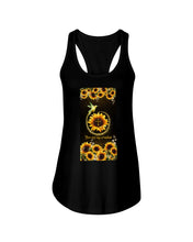 Load image into Gallery viewer, Humming Bird Sunflower Cross You Are My Sunshine Trending Ladies Flowy Tank
